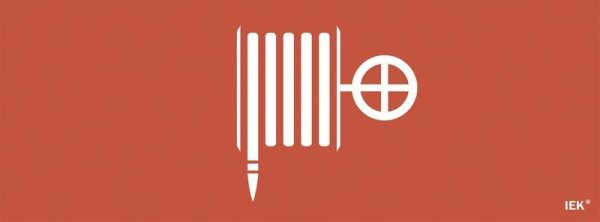 Фото Этикетка самоклеящаяся 350х130мм "Пожарный гидрант" (LPC10-1-35-13-PGID)