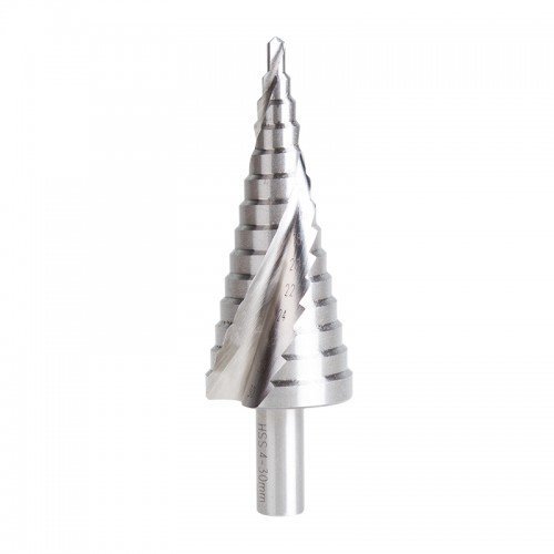 Фото Сверло по металлу ступенчатое ТИТАН 4,0-30,0 мм 98 mm 65 HRC Р6М5 TiN Kranz (KR-12-6612)