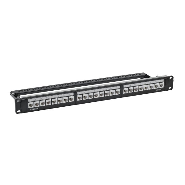 Фото Патч-панель 19", 1U, CAT5E, 24 модуля RJ45, неэкранированная (RN5PPU24)