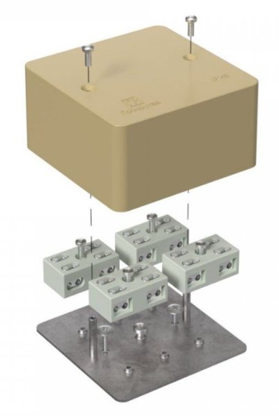 Фото Коробка огнестойкая разветвительная для к/к 85х85х45 (40-0460-1001-FR6.0-4-8-Р)