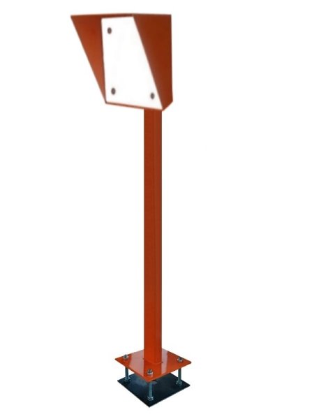 Фото Стойка для считывателя Аякс 170х180 мм, оранжевая, базовая, прямая