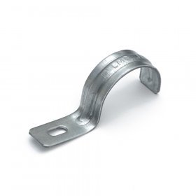 Фото Скоба металлическая однолапковая усиленная противопожарная СМОУ d31-32 мм (50 шт) (PR13.02404)