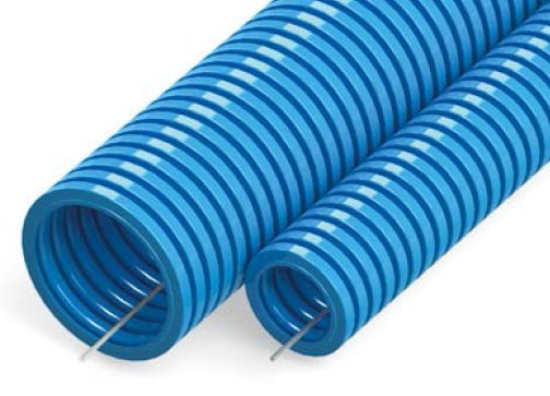 Фото Труба ПП, тяжёлая, негорючая D25, синяя (PR02.0081)