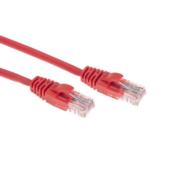 Фото Патч-корд U/UTP, CAT 5e, RJ45-RJ45, 26AWG, LSZH, красный, 5м  REXANT (02-0103-5)
