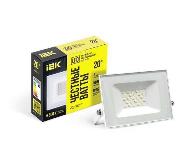 Фото Прожектор светодиодный СДО 06-20 IP65 6500K белый (LPDO601-20-65-K01)