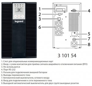 Фото ИБП KEOR LP 1000ВА (310154)