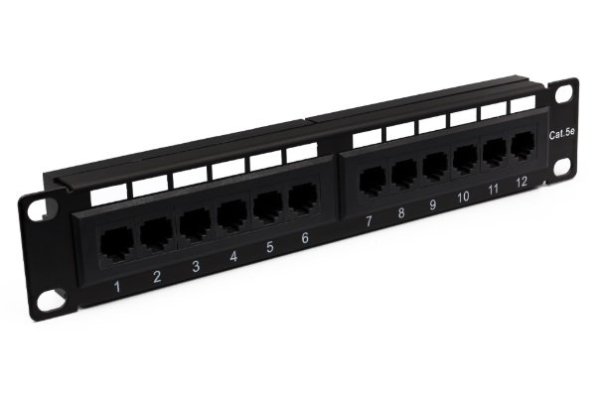 Фото Патч-панель 10", 12xRJ-45, UTP, 5e (10-0424)