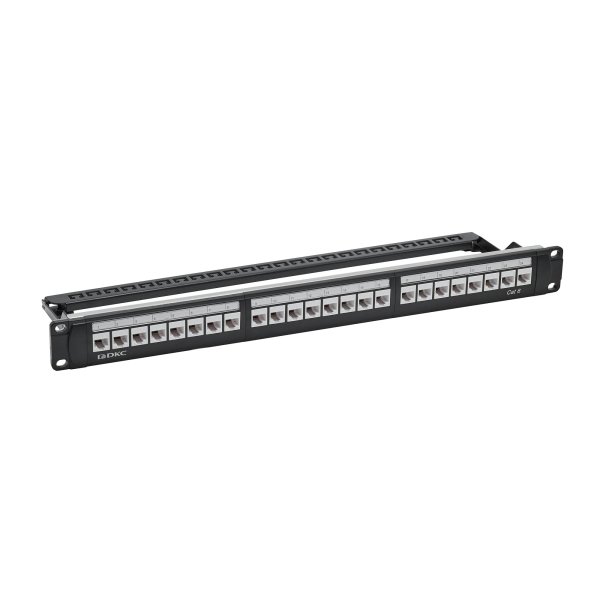 Фото Патч-панель 19", 1U, CAT6, 24 модуля RJ45, неэкранированная (RN6PPU24)