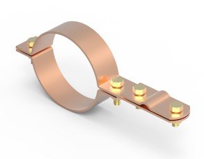 Фото Хомут на металлические трубы, D80 мм, медь (NG3002CU)