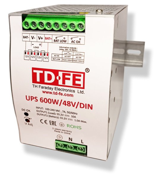 Фото UPS 600W/48V/DIN