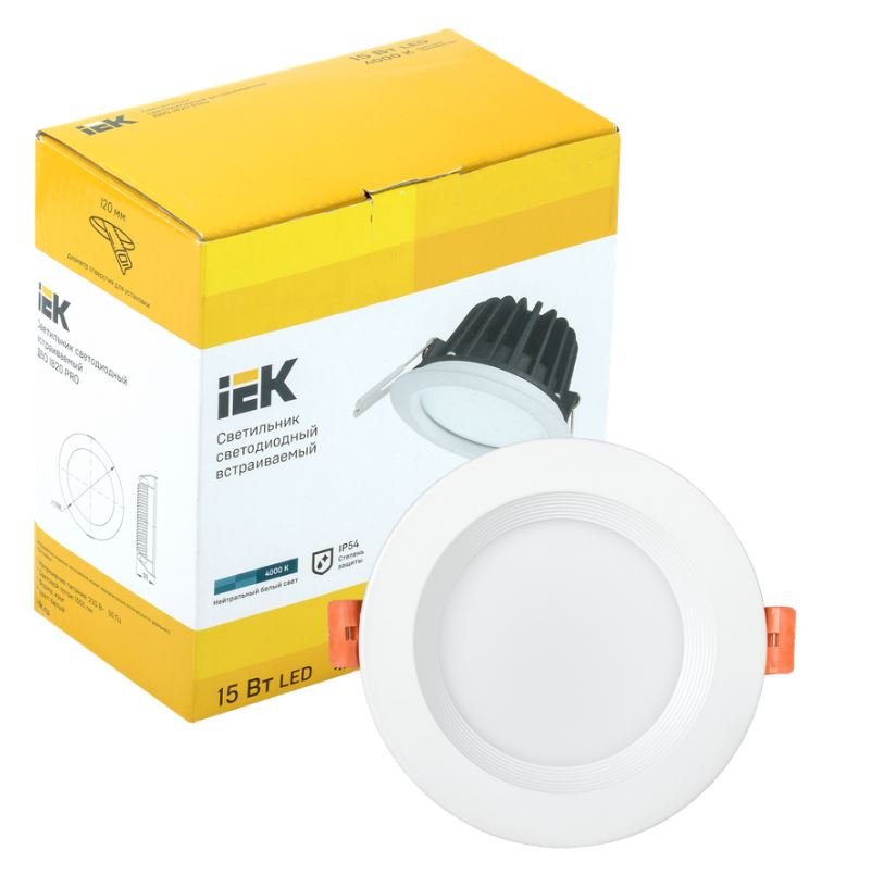 Фото Светильник светодиодный ДВО 1820 PRO 15Вт 4000K круг белый (LDVO0-1820-15-4000-K01)