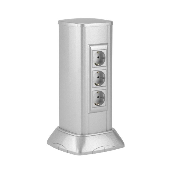 Фото Миниколонна алюминиевая 0,35 м, светло-серебристый металлик (19531)