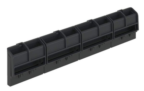 Фото Шинный держатель FRAME (7 сегментов) черный (F12BBHU1)