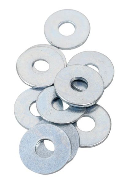 Фото Шайба М6 DIN 9021 увеличенная, цинк (100 шт)