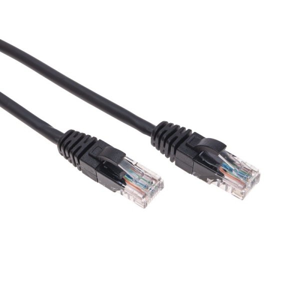 Фото Патч-корд U/UTP, CAT 5e, RJ45-RJ45, 26AWG, LSZH, черный, 5м  REXANT (02-0102-5)