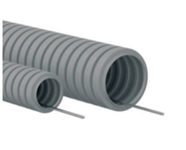 Фото Труба ПП HF легкая D50, серый (60150HF-GR)