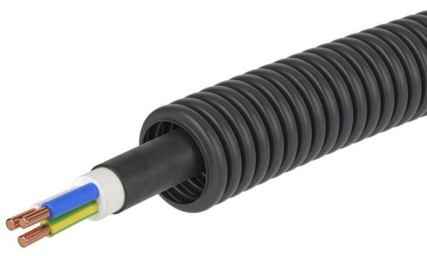 Фото Труба ПНД D20 + ВВГнг(А)-LS 3х2,5 (ГОСТ+) (7S720100)