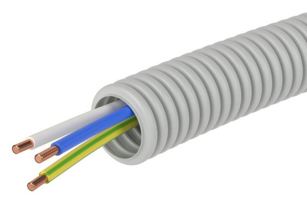 Фото Труба ПВХ D16 + ПуВ 3х2,5 (ГОСТ+) (9V91650)