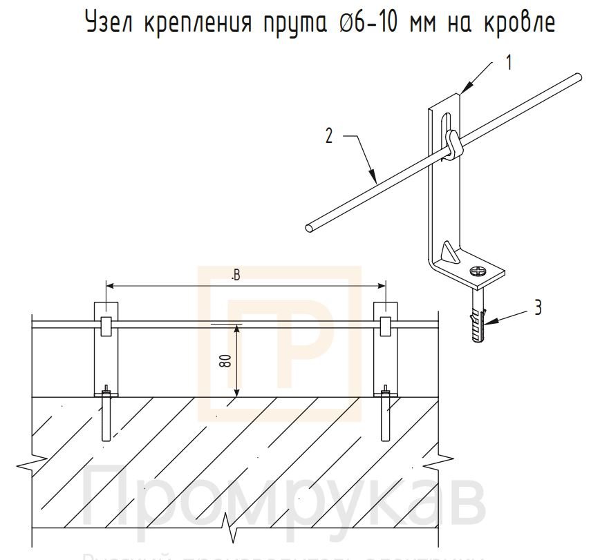 Фото Держатель кровельный универсальный TDZ (PR08.12639)