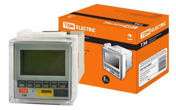 Фото ТЭ8-1мин/7дн-8on/off-16А-8Ц/Щ TDM (SQ1503-0004)