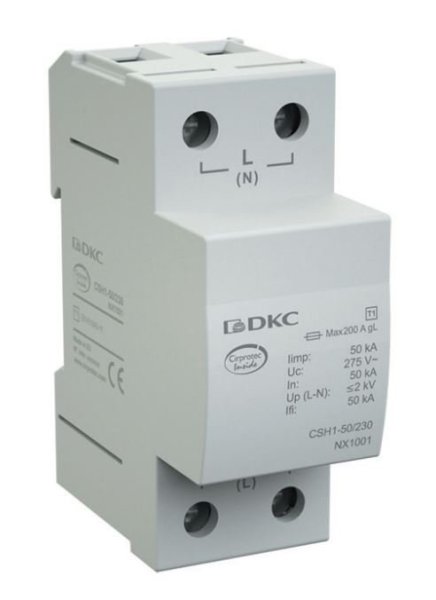 Фото УЗИП, класс I, 1-полюсный, N-PE, 100кА (NX1012)