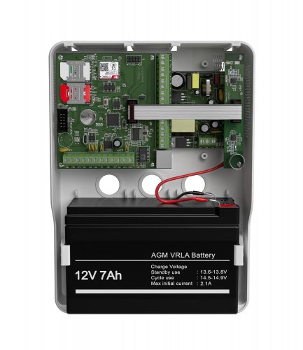 Фото Mega v.3a в корпусе (под АКБ 1,2-7Ач с БРП 12V 2,5А)