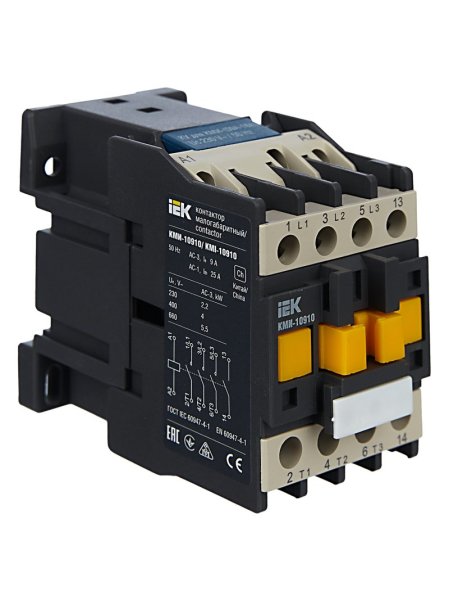 Фото Контактор КМИ-10910 9А 230В/АС3 1NO (KKM11-009-230-10)