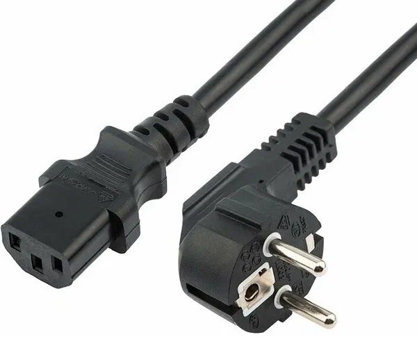 Фото Шнур сетевой СЕЕ 7/7 (Schuko)- IEC 320 C13 3х1,0мм², длина 3м REXANT (04-2739)