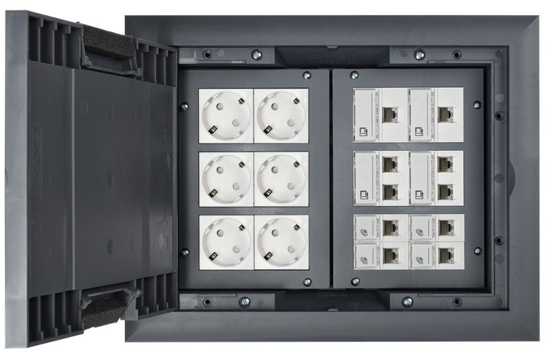 Фото Лючок напольный, 24 модуля ONFLOOR 24 PRIMER (KNL-80-16-7012)