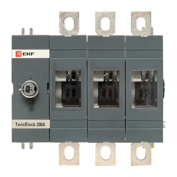 Фото Рубильник 200A 3P без рукоятки управления TwinBlock (tb-s-200-3p)