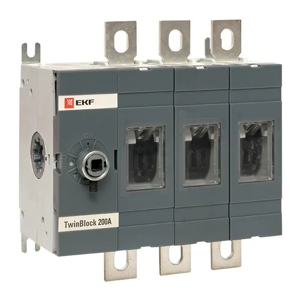 Фото Рубильник 200A 3P без рукоятки управления TwinBlock (tb-s-200-3p)