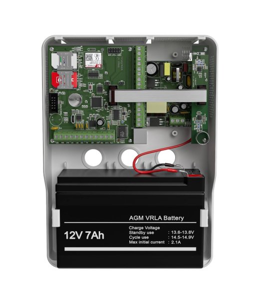 Фото Mega v.4 в корпусе (под АКБ 1,2-7Ач с БРП 12V 2,5А)