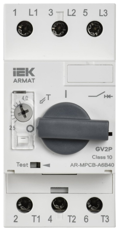 Фото Автоматический выключатель защиты двигателя A6 GV2P 2,5-4А ARMAT (AR-MPCB-A6B40)