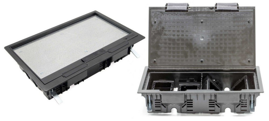 Фото Лючок напольный c изменяемой глубиной, 16 модулей (88316)