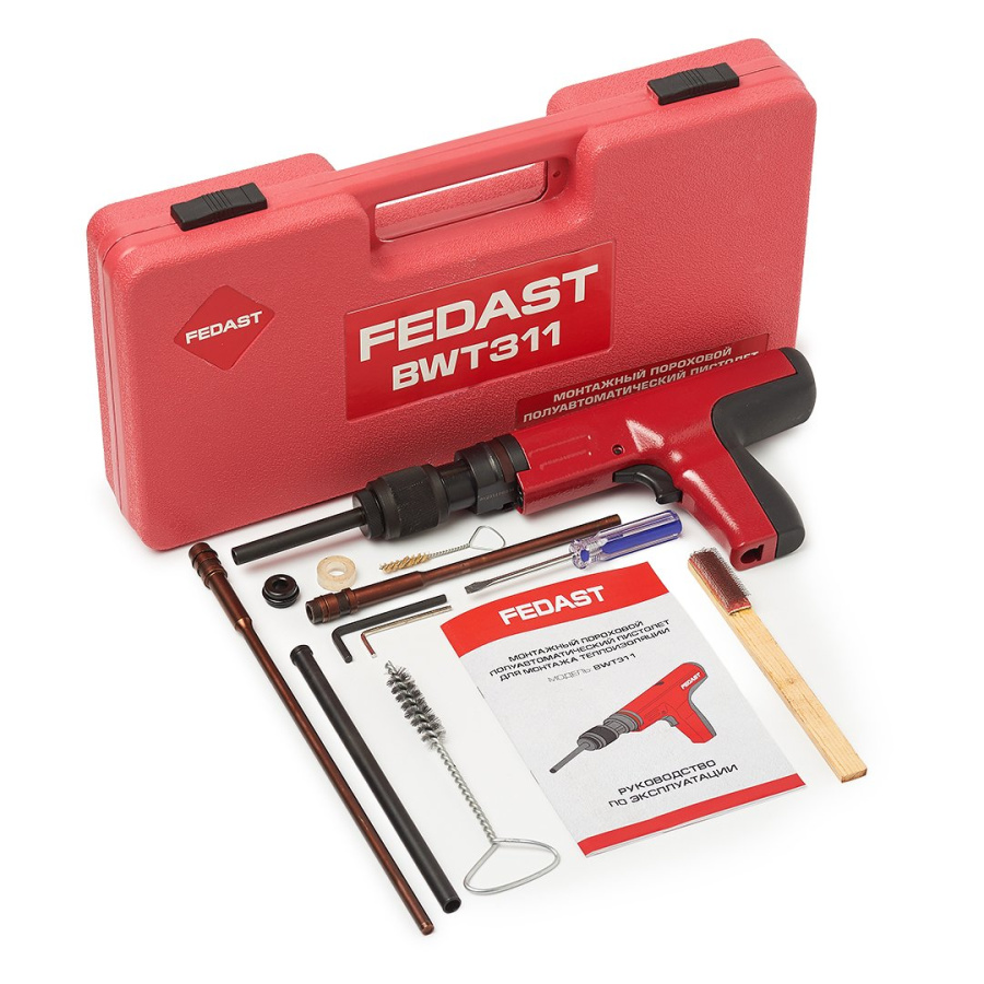 Фото Пистолет монтажный пороховой полуавтоматический FEDAST BWT 311 (FDPAG-BWT311)