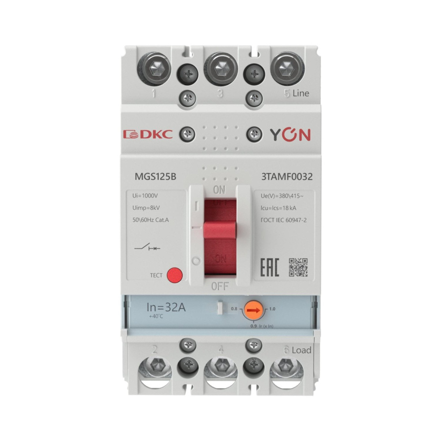 Фото YON MGS125 3P 25,6-32A 18kA (MGS125B-3TAMF0032)