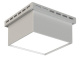 Фото LED-GR 40 85х85х40 CRI80 4000 opal-sand IP40 белый GL15 (5 модулей х 8 Вт)
