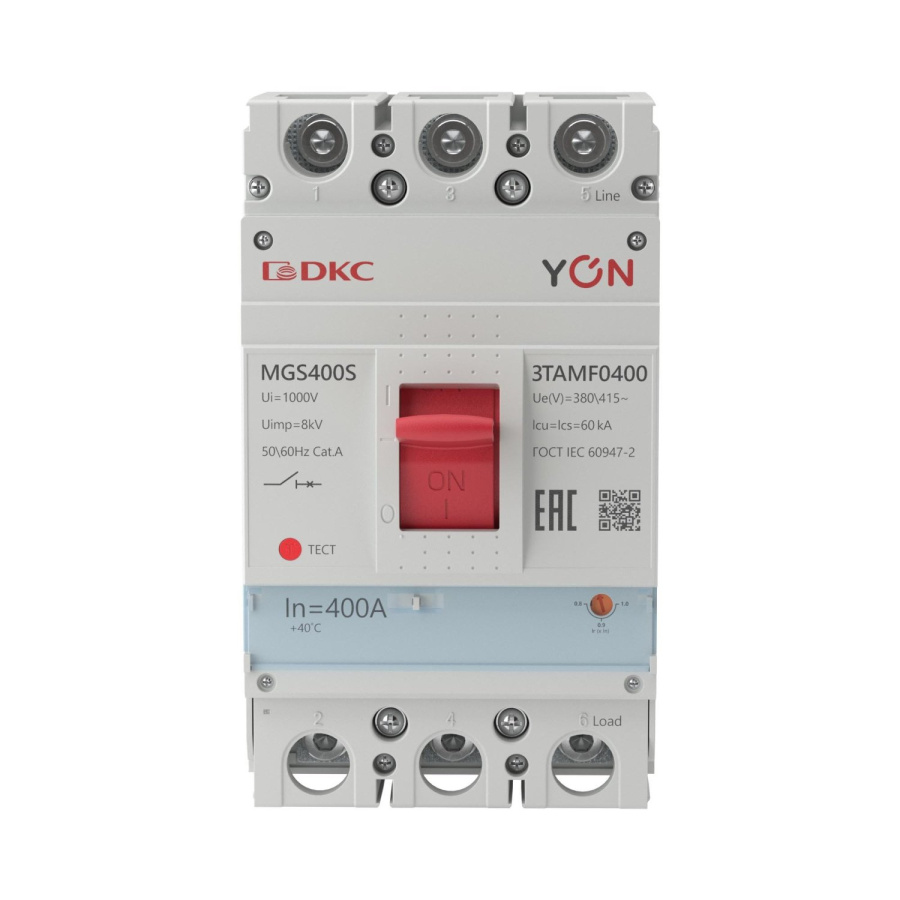 Фото YON MGS400 3P 320-400A 60kA (MGS400S-3TAMF0400)