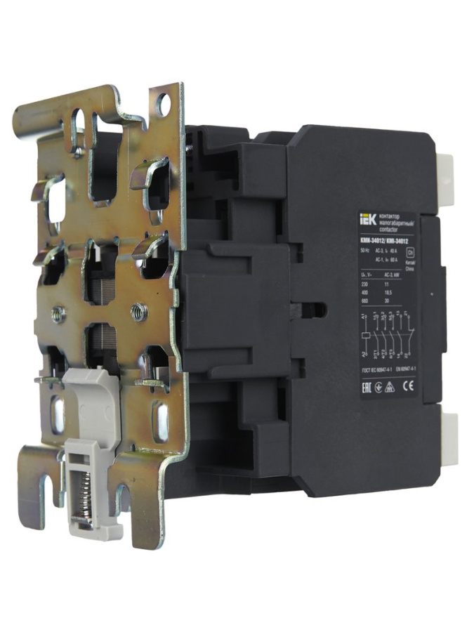 Фото Контактор КМИ-34012 40А 230В/АС3 1NO;1NC (KKM31-040-230-11)