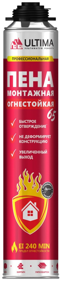 Фото Пена огнестойкая ULTIMA PRO 65, 850 мл