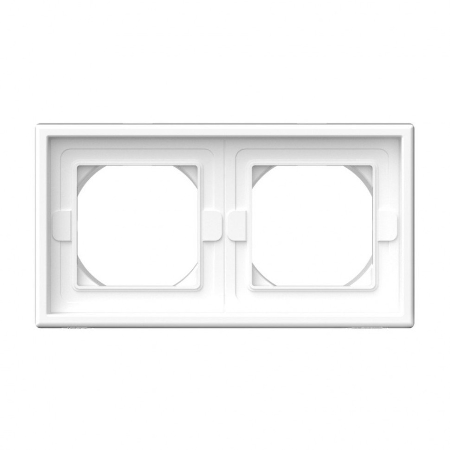 Фото ArtGallery Aqua рамка 2-местная, IP44, белый (GAL440102)