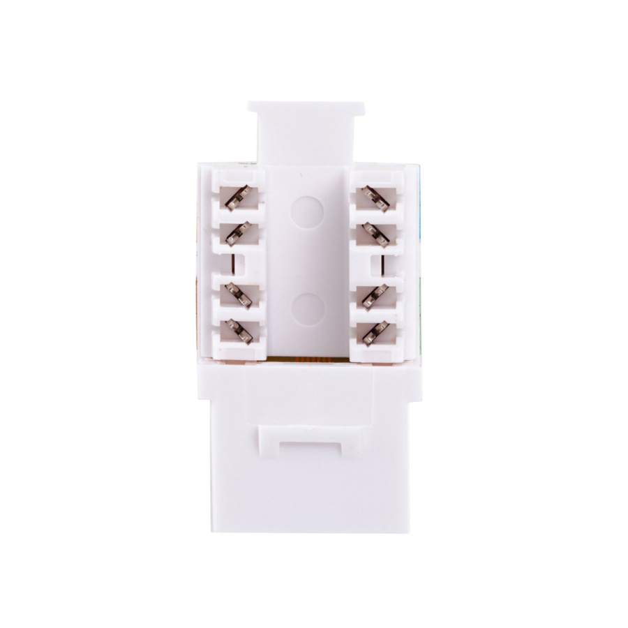 Фото Модуль Keystone кат.5e, UTP, 1xRJ45, T568A/B, 90, белый (DR-510000)