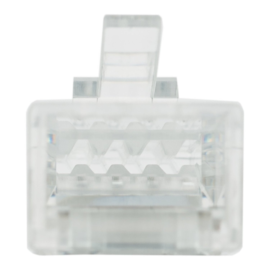 Фото Коннектор (вилка) UTP кат.6 8P8C универсальная, 15U", 3 зубца (100 шт) (DR-3003)