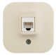 Фото Quteo розетка компьютерная RJ45, 5e UTP, о/у, слоновая кость (782254)