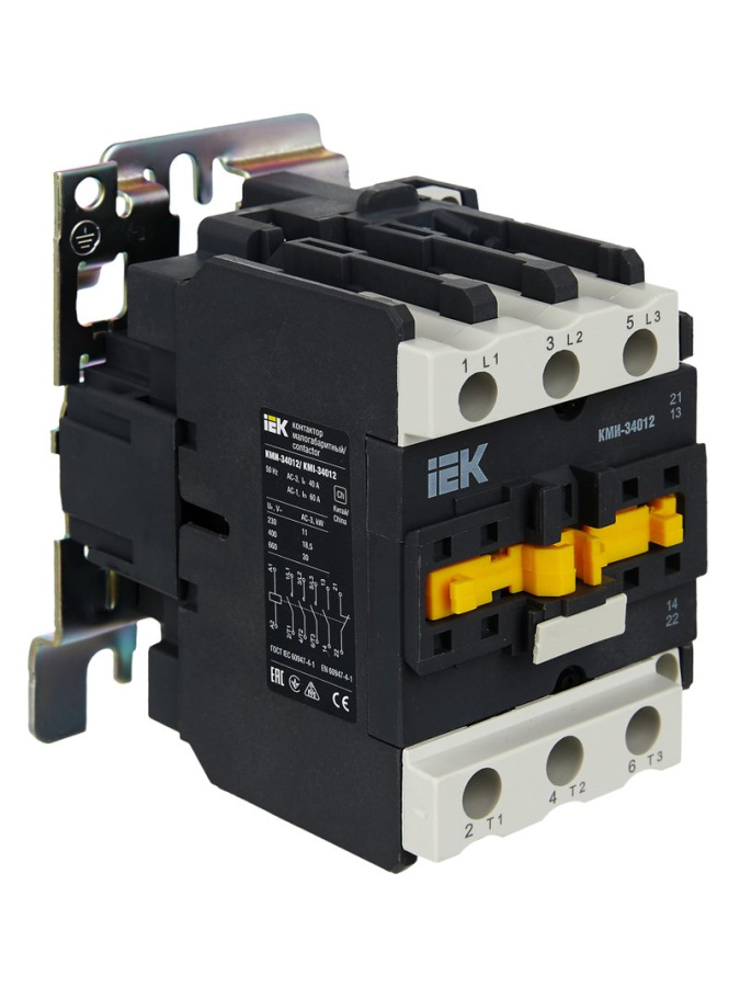 Фото Контактор КМИ-34012 40А 400В/АС3 1NO;1NC (KKM31-040-400-11)