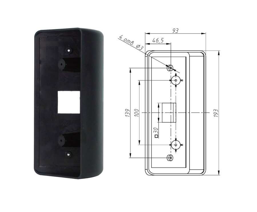 Фото Кронштейн угловой настенный для терминала R20-Face (5W)