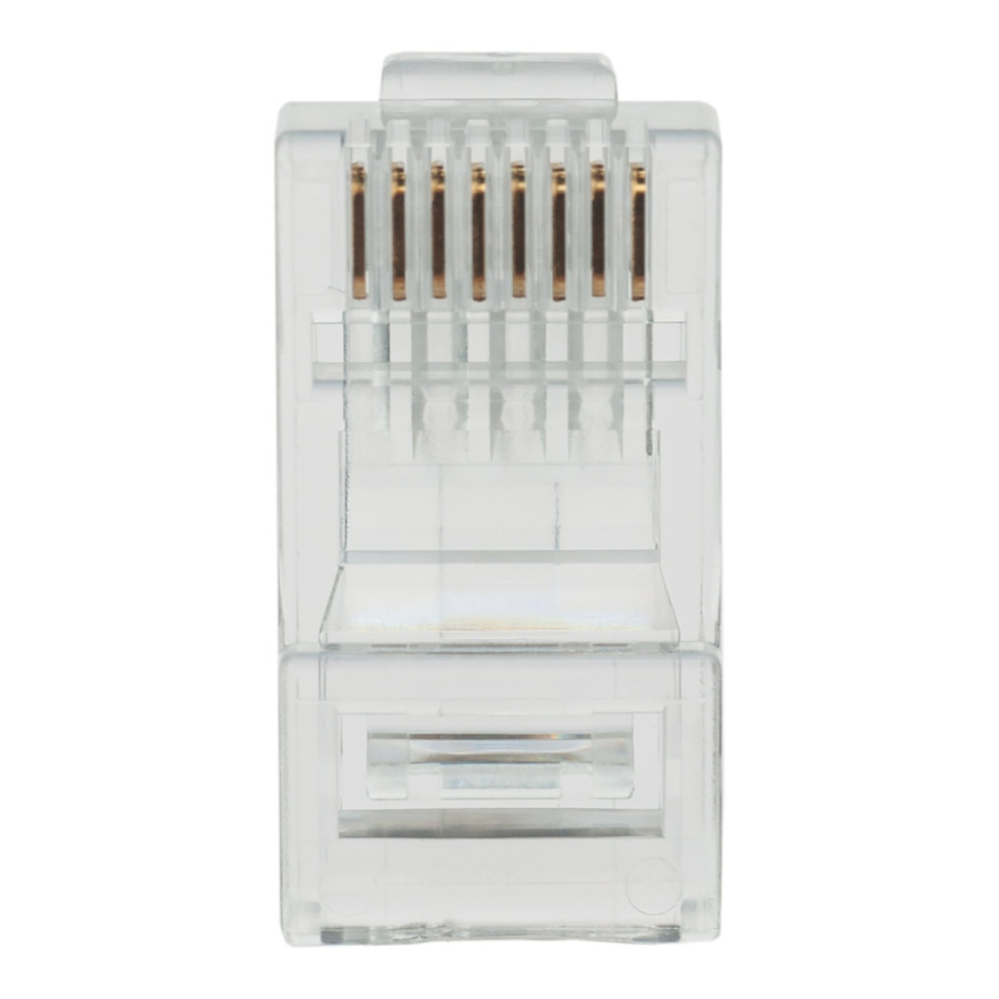 Фото Коннектор (вилка) UTP кат.6 8P8C универсальная, 15U", 3 зубца (100 шт) (DR-3003)