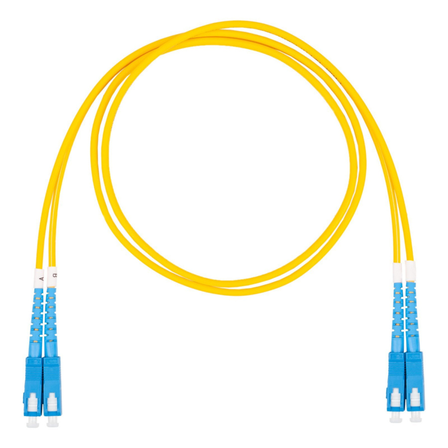 Фото Патч-корд оптический, SC-SC, дуплекс (duplex) OS2, нг(А)-HF, 2,0 м, желтый (DR-221143)