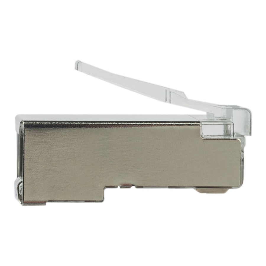 Фото Коннектор (вилка) FTP кат.5e 8P8C универсальная, 15U", 3 зубца (100 шт) (DR-3004)