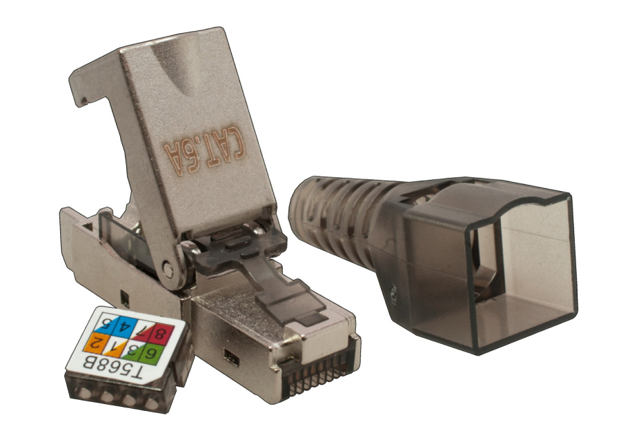 Фото Коннектор 8P8C STP Cat.6A (RJ-45) (10-0240-1)